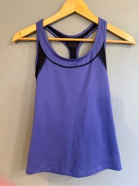 Aspire Lavender and Black Racerback Sports Tank